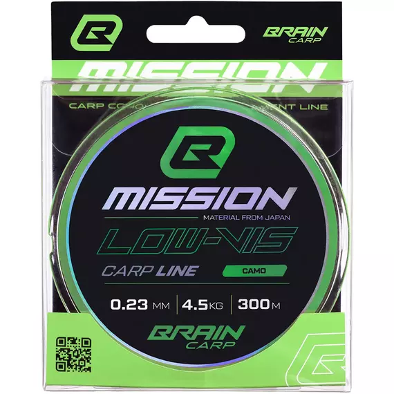 Волосінь Brain Mission Carp Line (Camo) 300m 0.23mm 4.5kg, фото , изображение 2